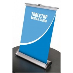 Tabletop Breeze Banner Stand and Print